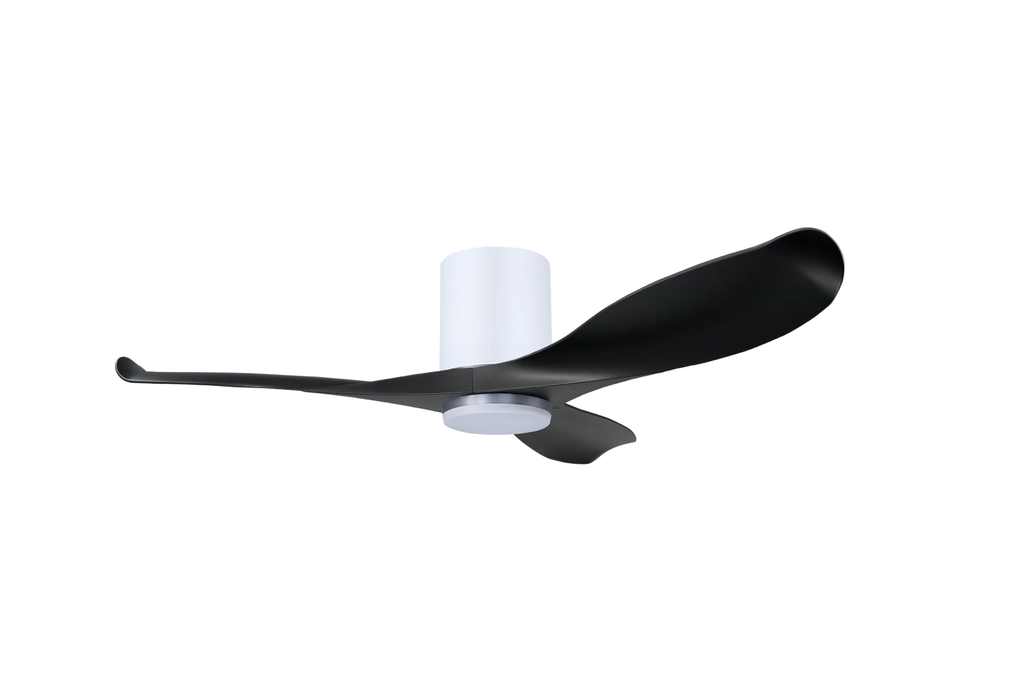 GUST 06 3-Blades Hugger Ceiling Fan BLACK with Light