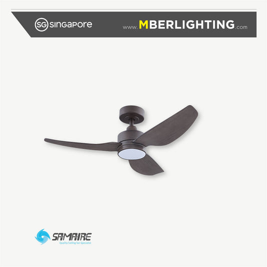 E-CO 3-Blades Drop Rod Ceiling Fan DRIFTWOOD