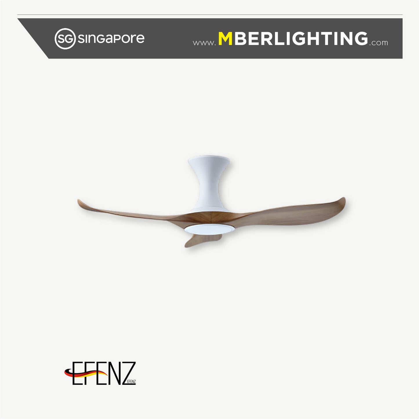 EFENZ 3-Blade Hugger Ceiling Fan CARAMEL