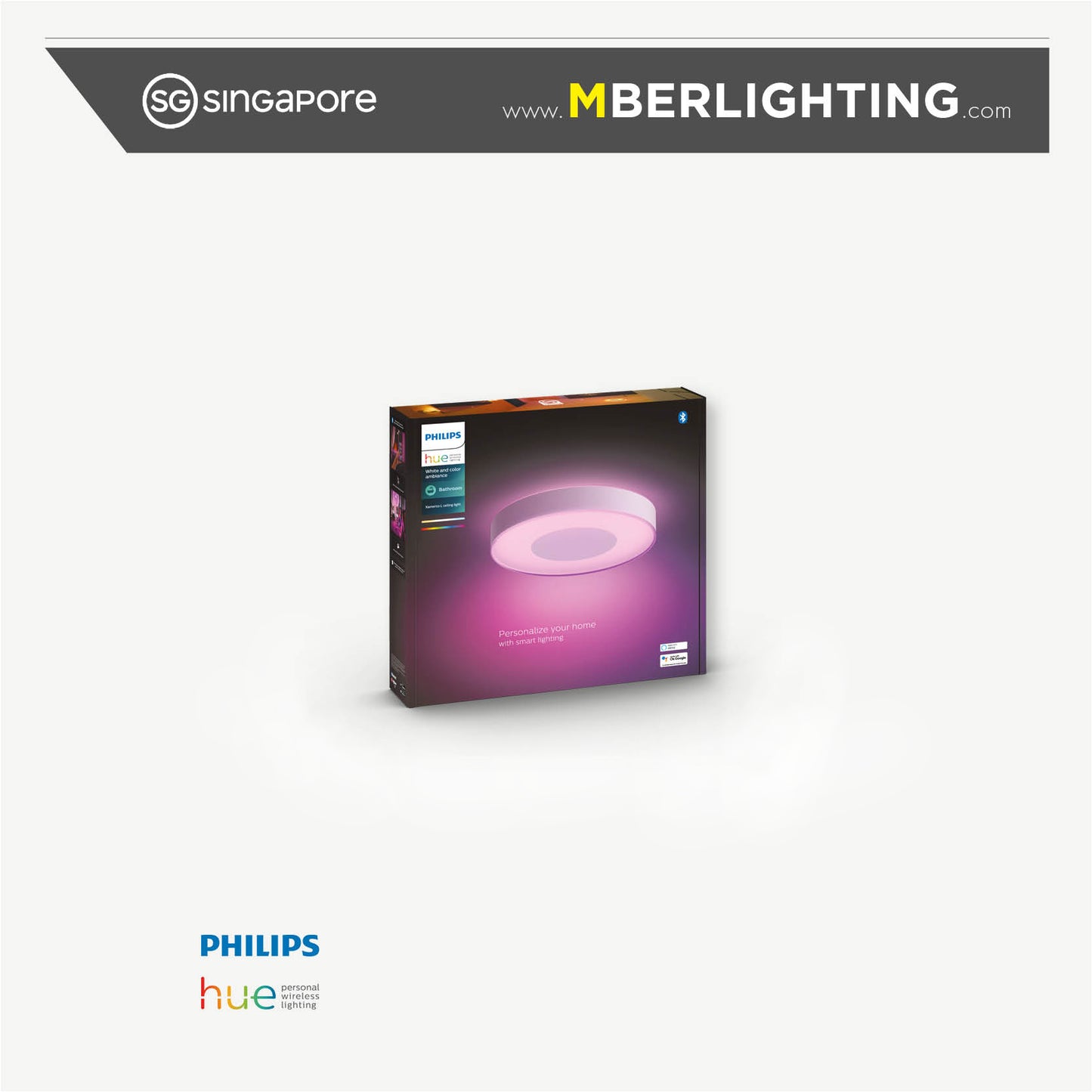 Philips Hue Xamento Smart Ceiling Light packaging box