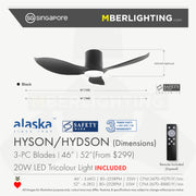 Alaska HYSON 46"/52"(20W LED)