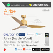 AiRis Plus(Wi-Fi) 3Blades 33" / 42" / 48" - Maple Wood