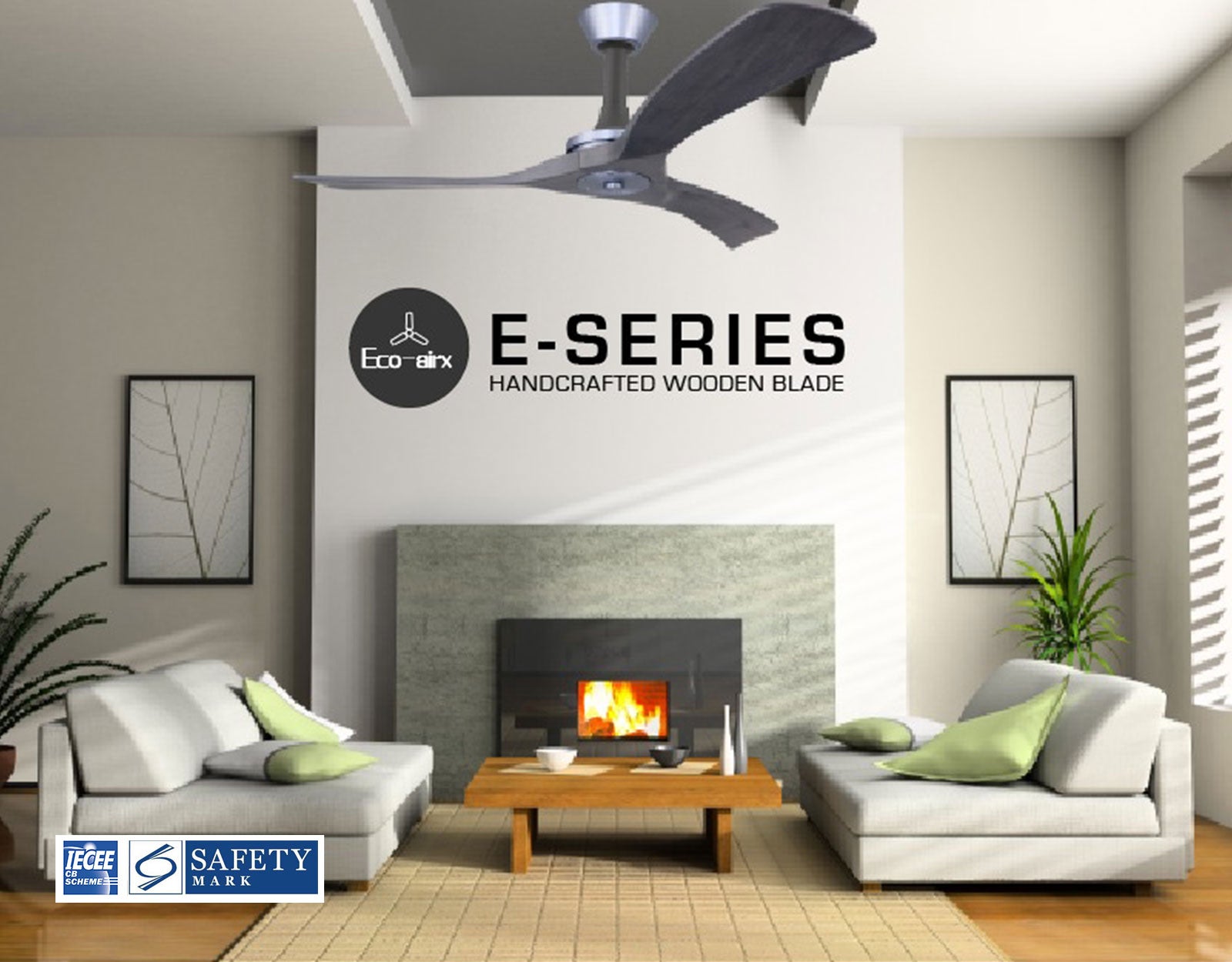Eco Airx E-Series Ceiling Fan(Wooden Blades)