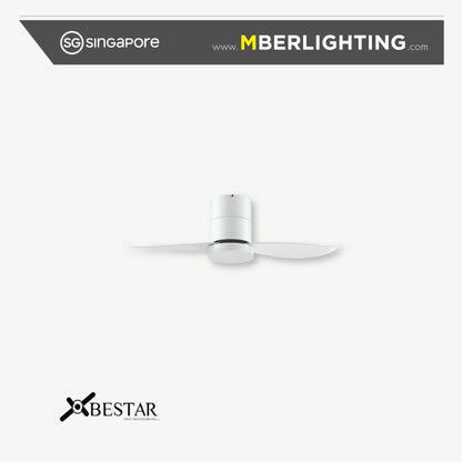 FALCON 2-Blades Hugger Ceiling Fan WHITE