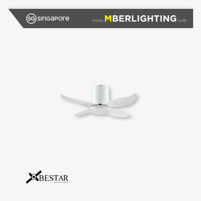 FALCON 4-Blades Hugger Ceiling Fan WHITE