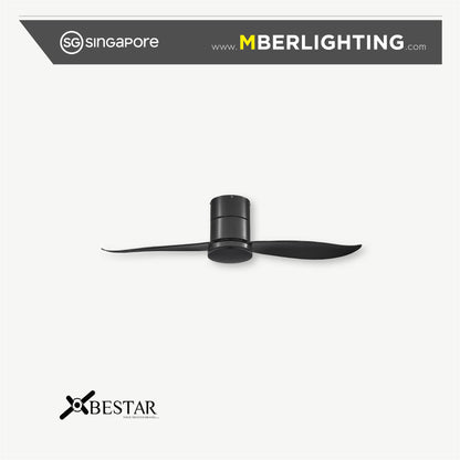 FALCON 2-Blades Hugger Ceiling Fan BLACK