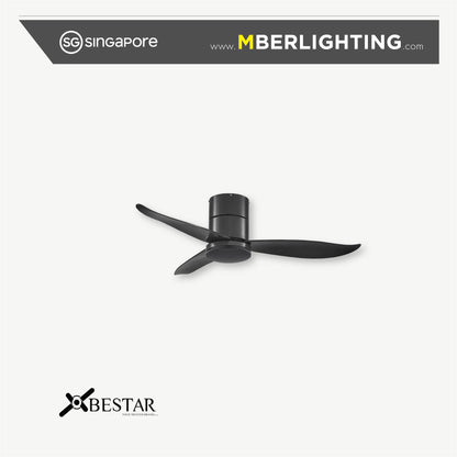 FALCON 3-Blades Hugger Ceiling Fan BLACK
