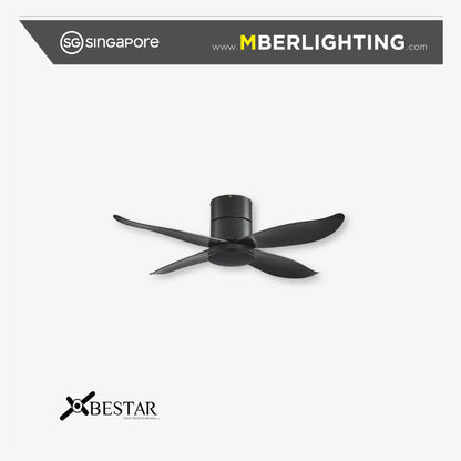 FALCON 4-Blades Hugger Ceiling Fan BLACK