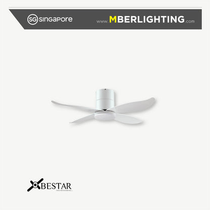 FALCON 4-Blades Hugger Ceiling Fan WHITE
