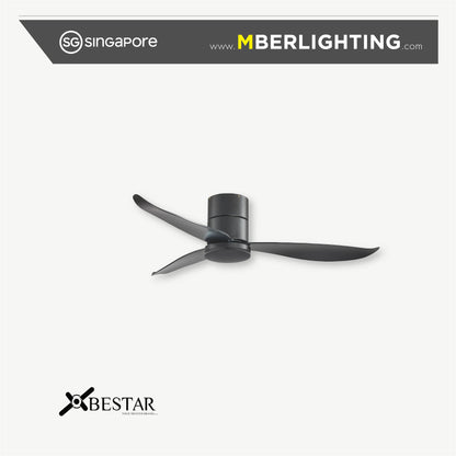 FALCON 3-Blades Hugger Ceiling Fan BLACK