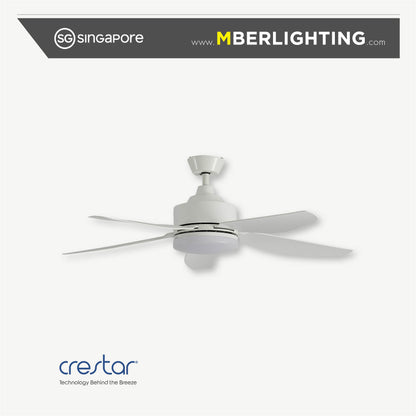 AIRIS+ 5-Blades Drop-Rod Ceiling Fan WHITE