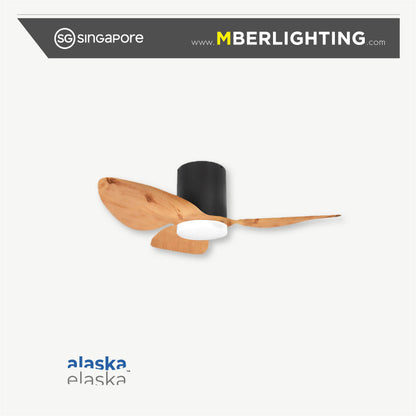 ASPEN 3-Blades Hugger Ceiling Fan LIGHT WOOD