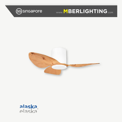 ASPEN 3-Blades Hugger Ceiling Fan LIGHT WOOD