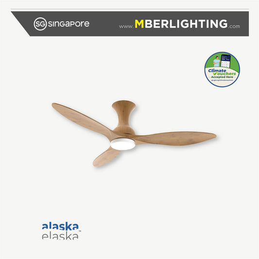 DRAFT 3-Blades Hugger Ceiling Fan PARQUET