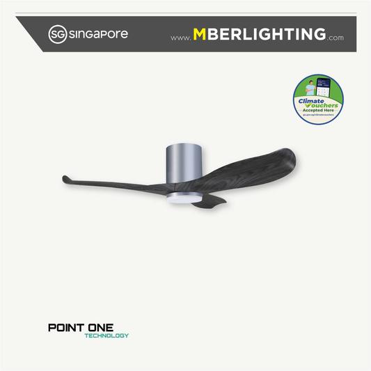 BLIZZARD 06 3-Blades Hugger Ceiling Fan GREYWOOD