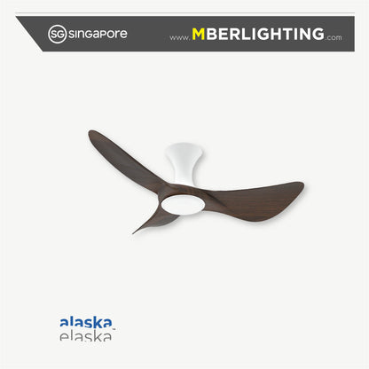 BuraH CuraH 3-Blades Hugger Ceiling Fan DARK WOOD