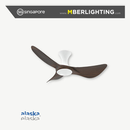 BuraH CuraH 3-Blades Hugger Ceiling Fan DARK WOOD