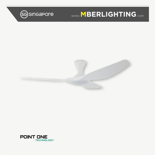 CYCLONE RS 3-Blades Hugger Ceiling Fan WHITE