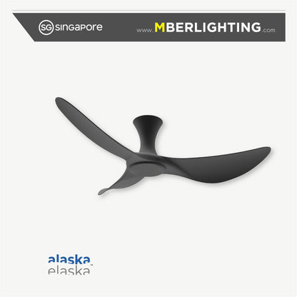 BuraH CuraH 3-Blades Hugger Ceiling Fan BLACK