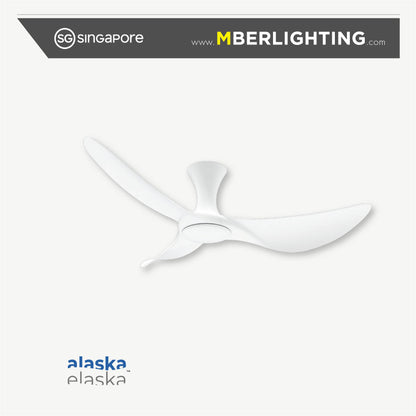 BuraH CuraH 3-Blades Hugger Ceiling Fan WHITE