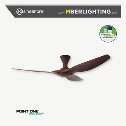 cyclone 3blade ceiling fan in full cherry wood colour without LED light