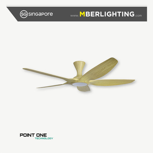CYCLONE RS 5-Blades Hugger Ceiling Fan PINEWOOD