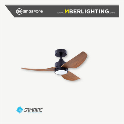 E-CO 3-Blades Drop Rod Ceiling Fan PARQUET