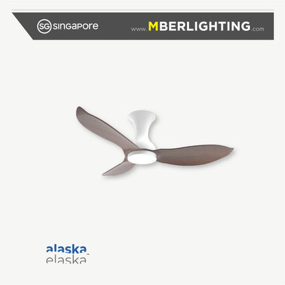 EVORA JETT 3-Blades Hugger Ceiling Fan DARK WOOD