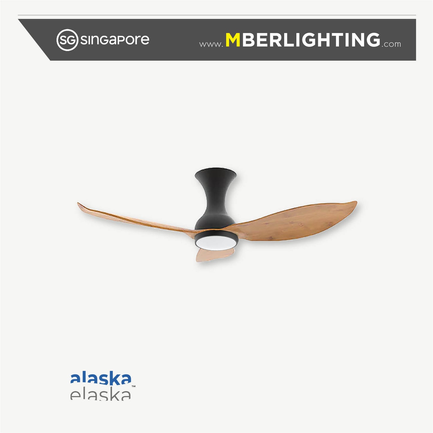 EVORA JETT 3-Blades Hugger Ceiling Fan PARQUET