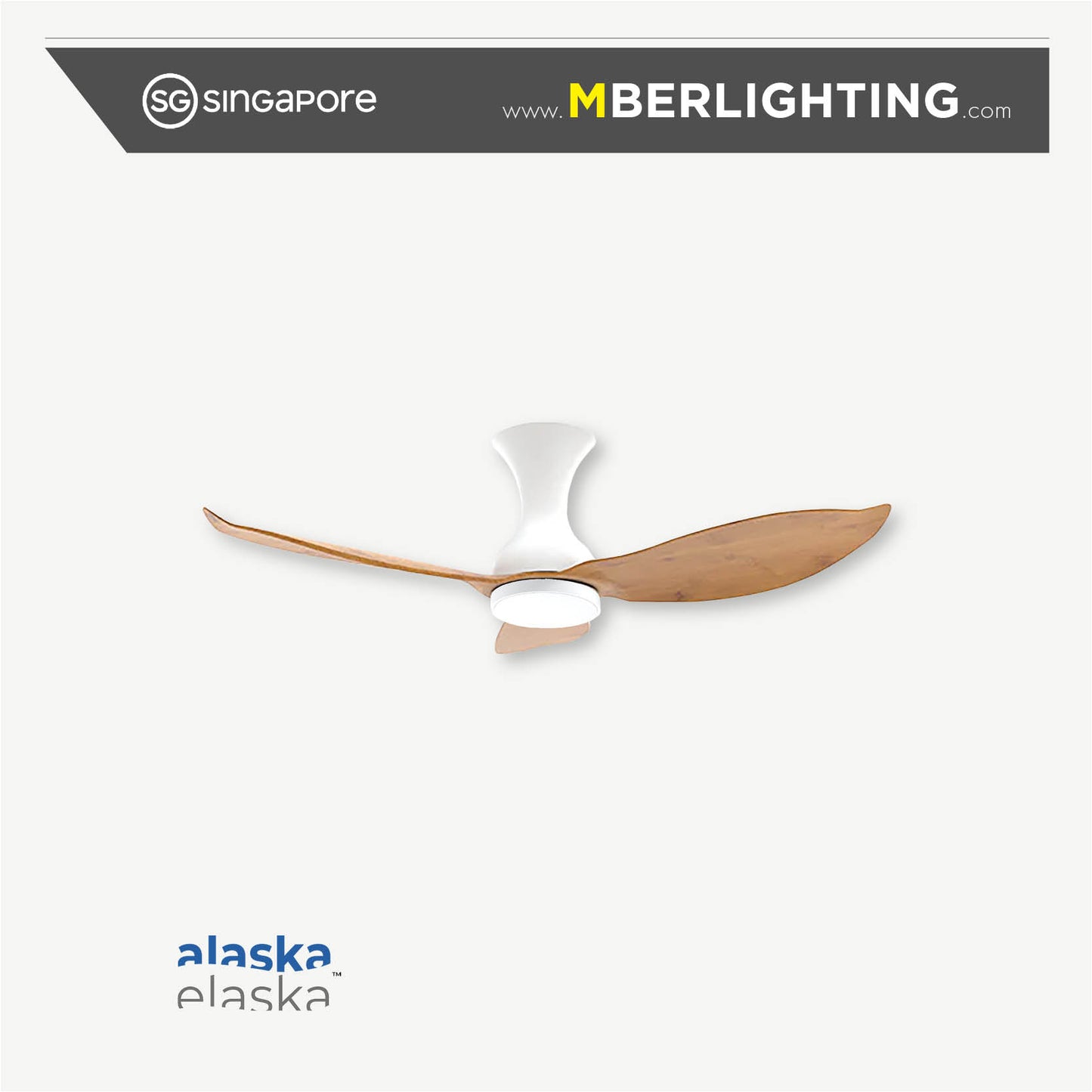 EVORA JETT 3-Blades Hugger Ceiling Fan PARQUET