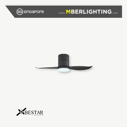 FALCON 2-Blades Hugger Ceiling Fan BLACK