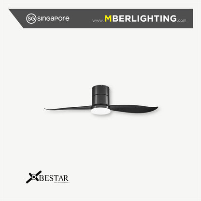 FALCON 2-Blades Hugger Ceiling Fan BLACK