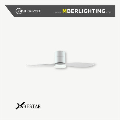 FALCON 2-Blades Hugger Ceiling Fan WHITE