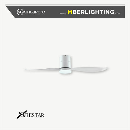 FALCON 2-Blades Hugger Ceiling Fan WHITE