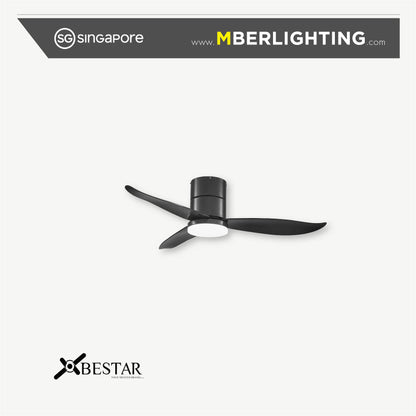 FALCON 3-Blades Hugger Ceiling Fan BLACK