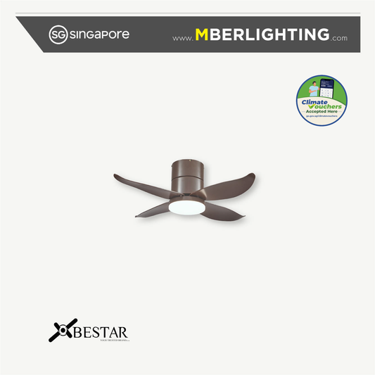 FALCON 4-Blades Hugger Ceiling Fan MOCHA