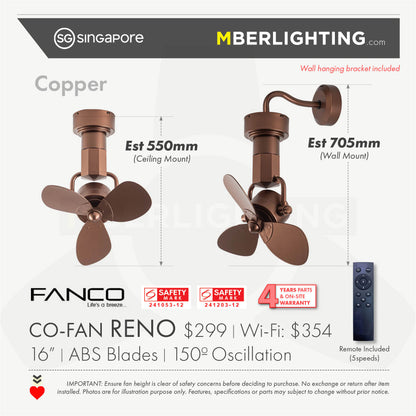 RENO Corner Fan COPPER