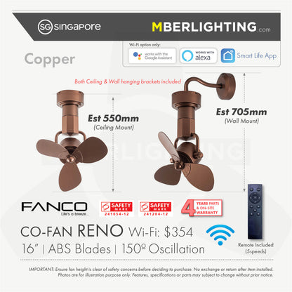 RENO Corner Fan COPPER
