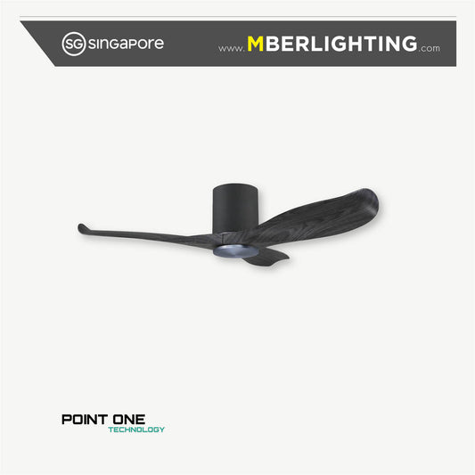 GUST 06 3-Blades Hugger Ceiling Fan GREYWOOD