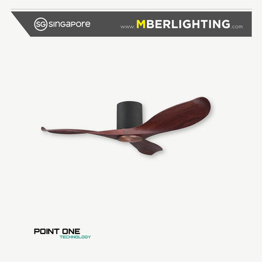 GUST 06 3-Blades Hugger Ceiling Fan CHERRYWOOD