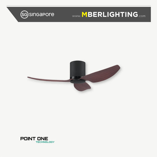 GUST PURESPEED 3-Blades Hugger Ceiling Fan CHERRYWOOD
