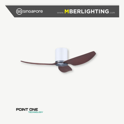GUST PURESPEED 3-Blades Hugger Ceiling Fan CHERRYWOOD