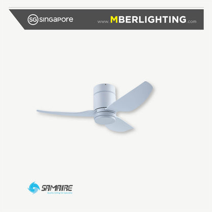 HG 3-Blades Hugger Ceiling Fan WHITE