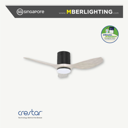 HIRO 3-Blades Hugger Ceiling Fan SPECTRUM with Light