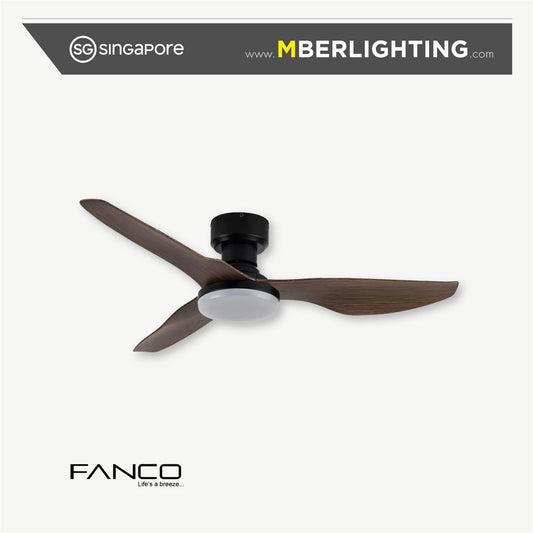 HUGGER 3-Blades Hugger Ceiling Fan WOOD