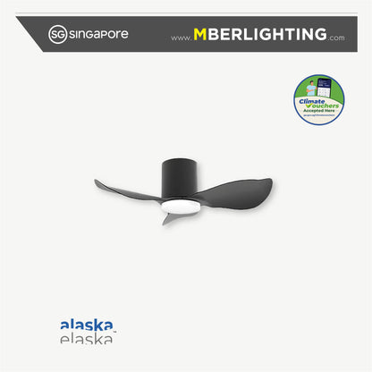 HYDSEN 3-Blades Hugger Ceiling Fan BLACK