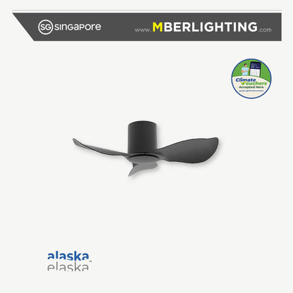 HYSON 3-Blades Hugger Ceiling Fan BLACK