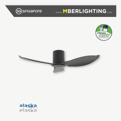 HYSON 3-Blades Hugger Ceiling Fan BLACK