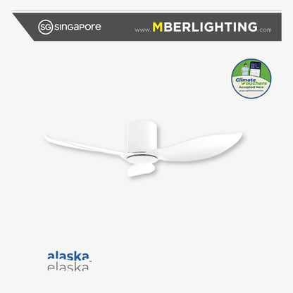 HYSON 3-Blades Hugger Ceiling Fan WHITE