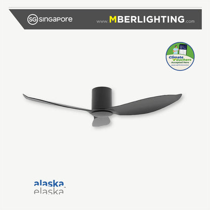 HYSON 3-Blades Hugger Ceiling Fan BLACK